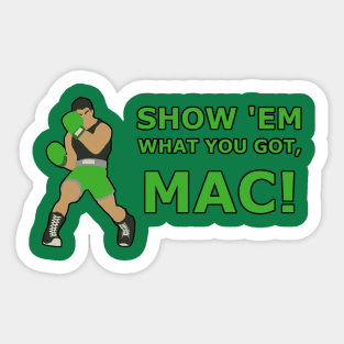 LITTLE MAC | Super Smash Taunts | Show 'em what you got, Mac! Sticker